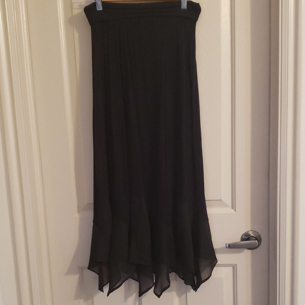 AB Studio Black Asymmetrical Women's Skirt